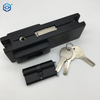 Black Stainless Steel Frameless Glass Centre Patch Fitting Patch Lock