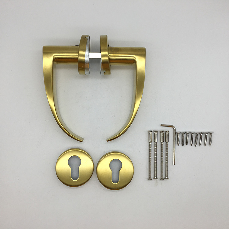 Satin Brass Stainless Steel Top Grade Luxury European Design Door Handle