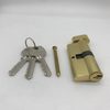 Golden Brass Top Security European Profile Door Lock Cylinder Lock