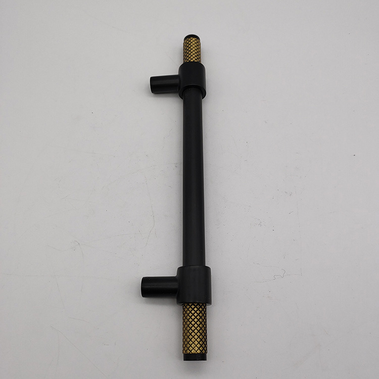 brass knurled door handle