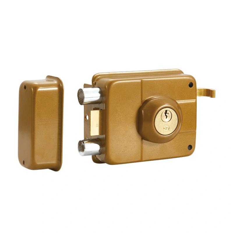Hot Selling Wooden Door Brass Lock Home Rim Lock