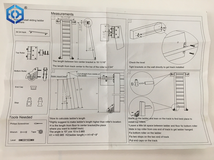 library ladder hardware amazon
