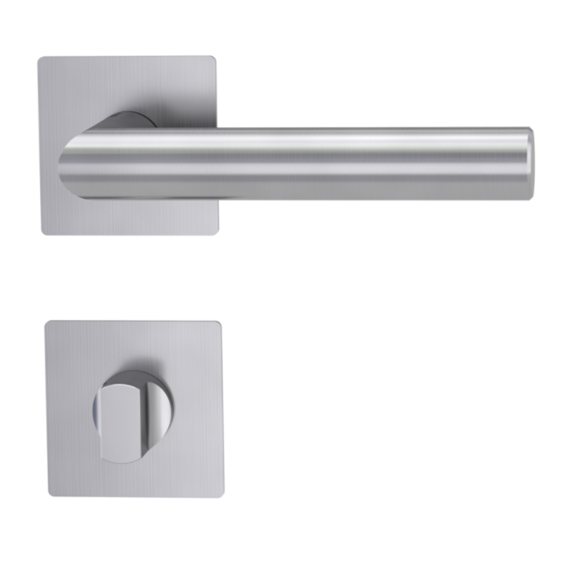 Easy Install Bathroom Washroom Hardware WC Stainless Steel Door Lever Handles