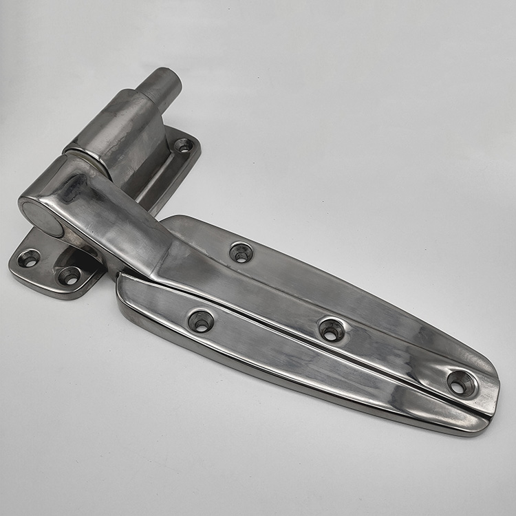 Refrigerated door hinge