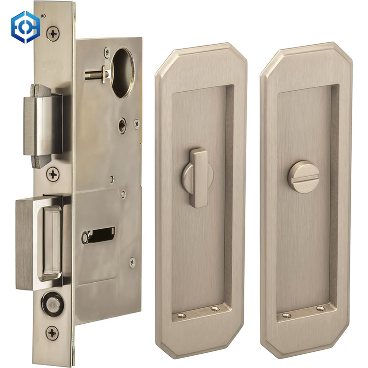ZInc Alloy Pocket Door Lock with Pull
