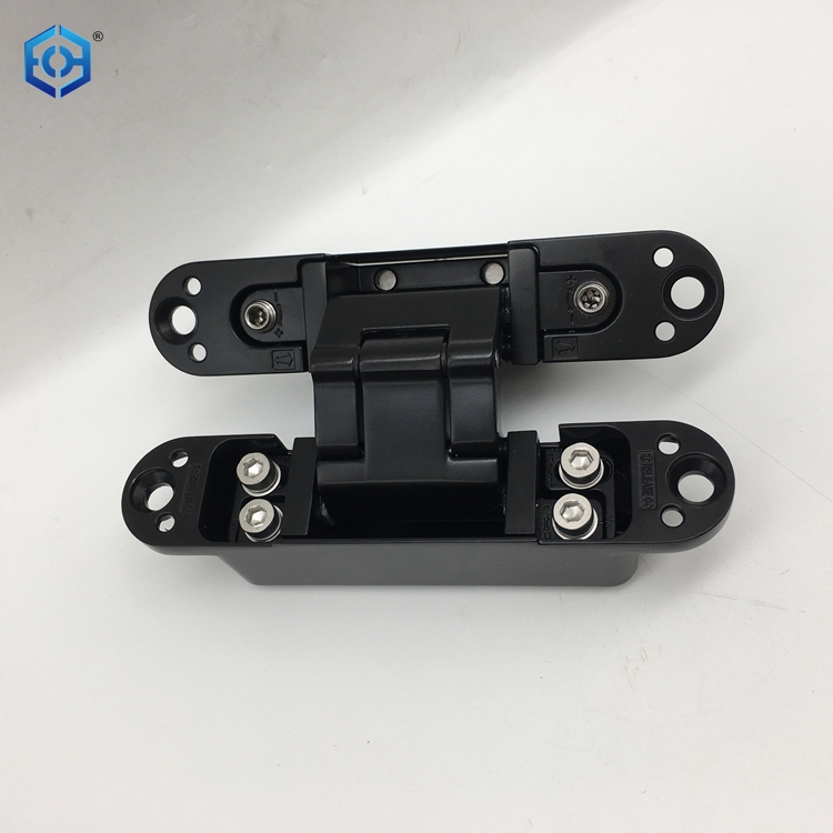 black 3d adjustable concealed hinge