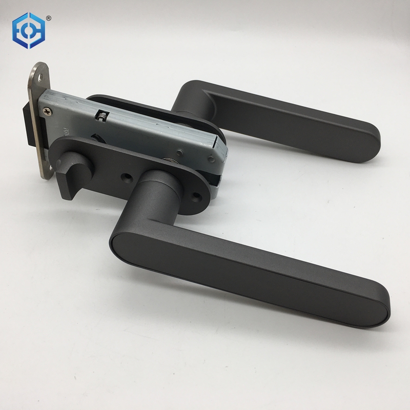 Black Zinc Alloy Interior Bathroom Lever Door Lock Buy