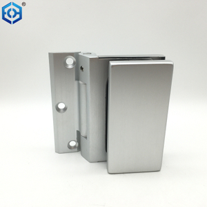 Silver Aluminum Glass To Wall Shower Door Hinges