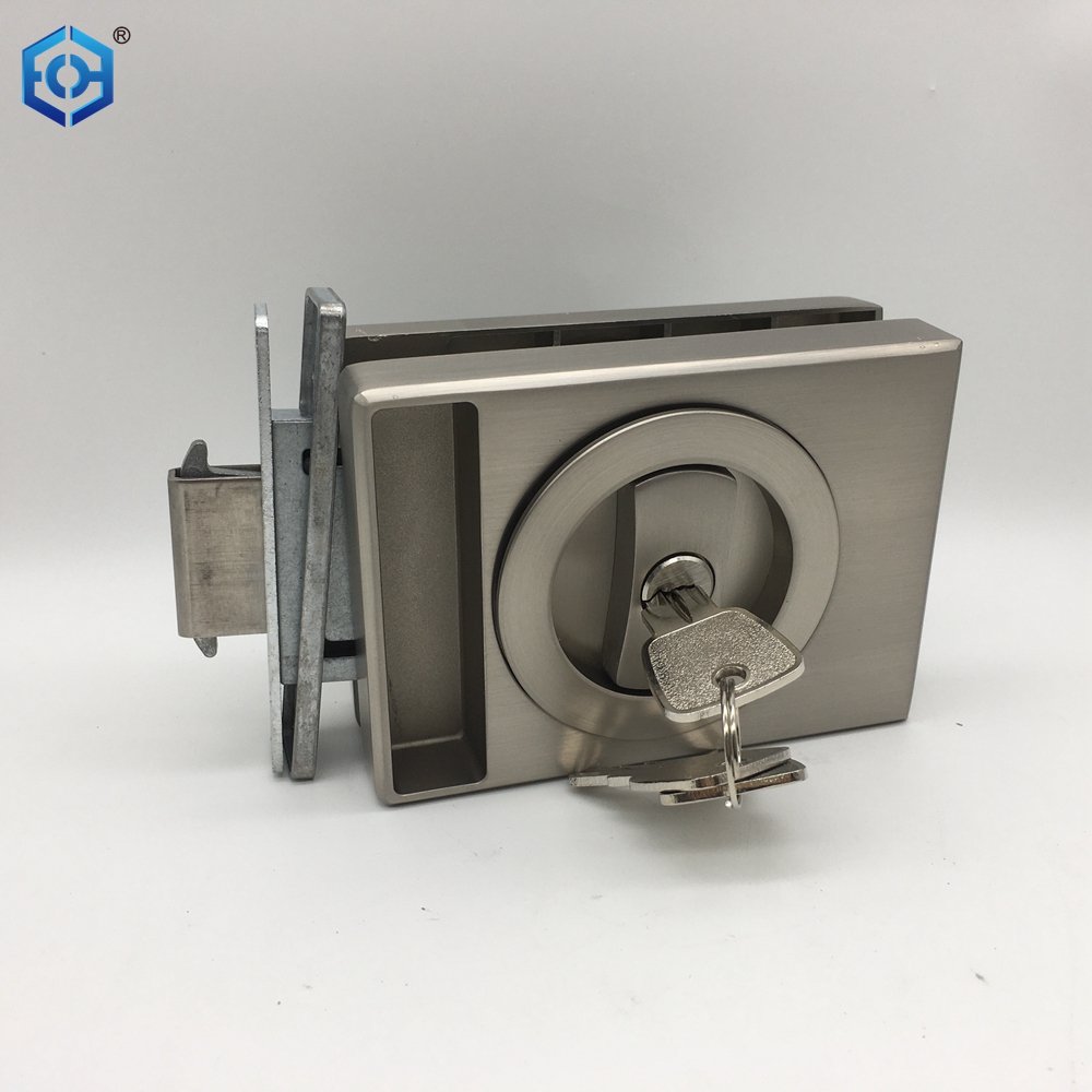 Extremely Narrow Frame Indoor Bathroom With Key Shifting Door Lock 16 Narrow Side Glass Door Lock
