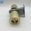 Golden Zinc Alloy Privacy Magnetic Door Knob Lock No Power