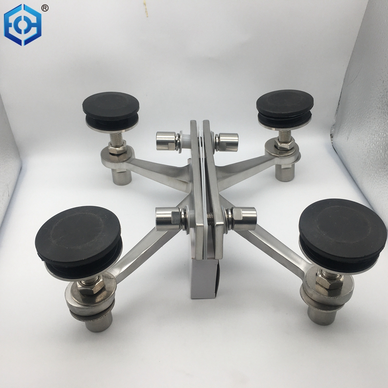 Stainless Steel 316 Glass Curtain Wall Spider Fittings Brackets