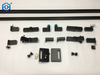 EC Hardware Black Stainless Steel Glass Folding Door System Accessories GS4000 Frameless Bi Fold Glass Door Hardware Fitting