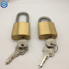 Solid Brass Interchangeable Core Padlock with Key with Wide Lock Body