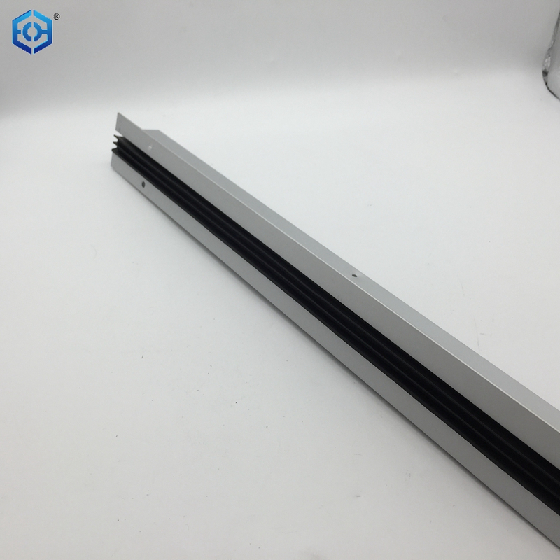 Automatic Door Bottom Under Door Seal with Double Neoprene Bulb Seal 1" Drop - 36" Mortised Automatic Door Sweep
