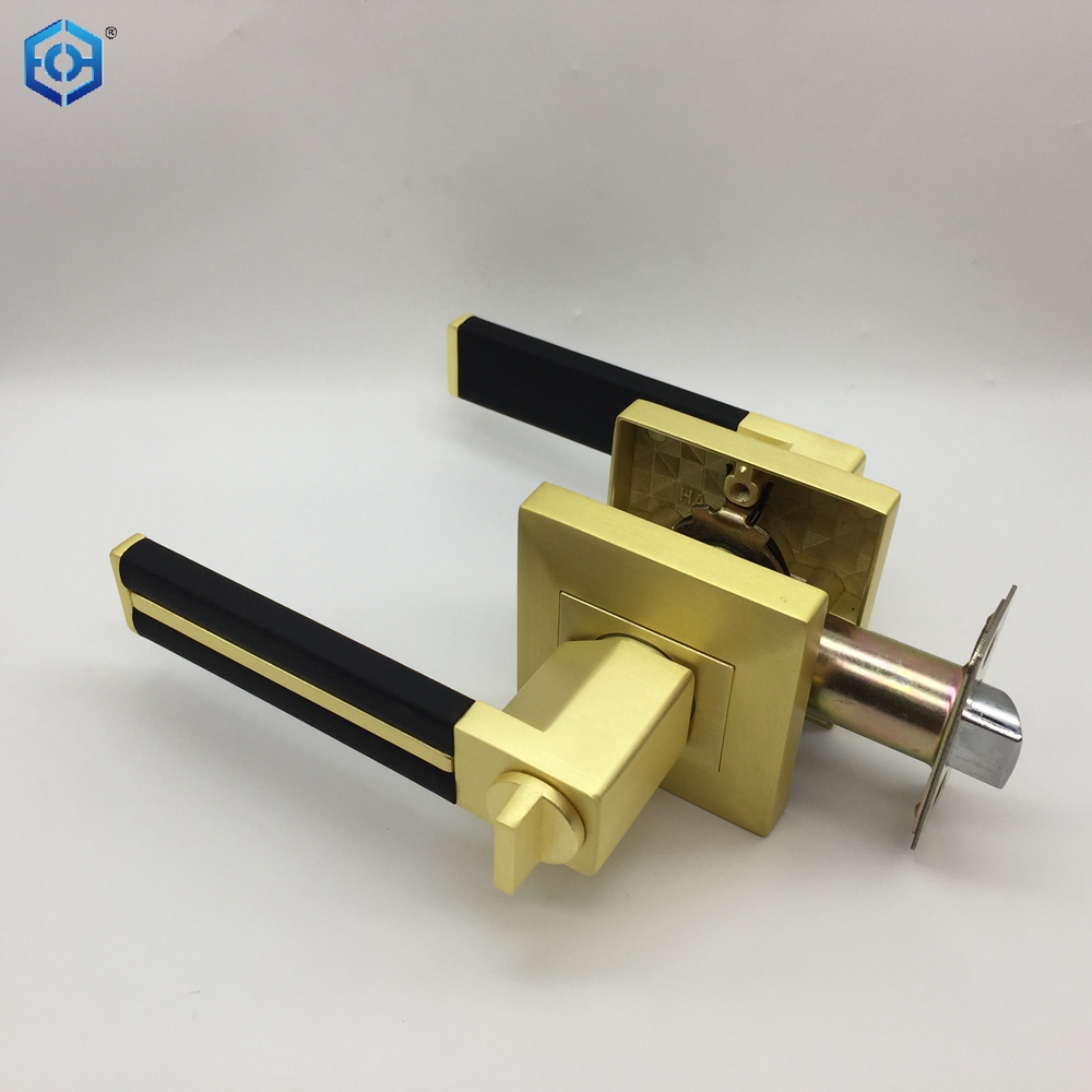 black lever handle