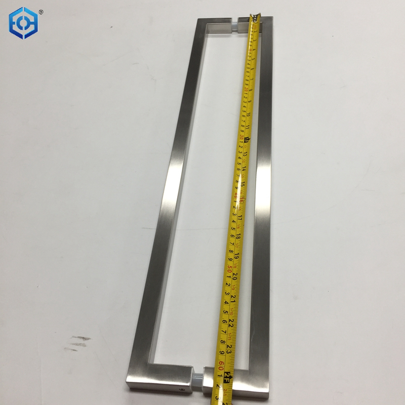 AB Stainless Steel Square Hollow Tube Glass Door Pull Handles