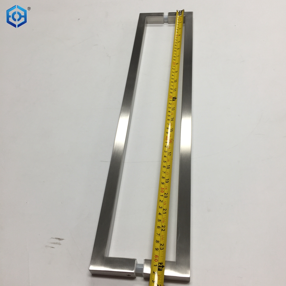 AB Stainless Steel Square Hollow Tube Glass Door Pull Handles