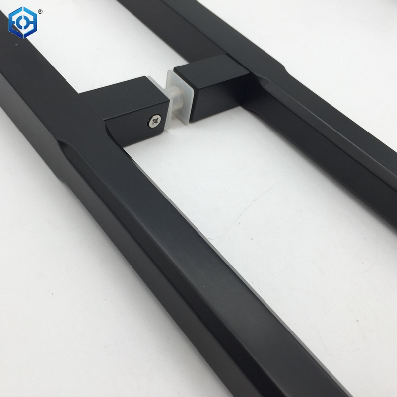 Factory Manufacturer Wholesale Commercial Square Black Aluminum Glass Door Pull Handles