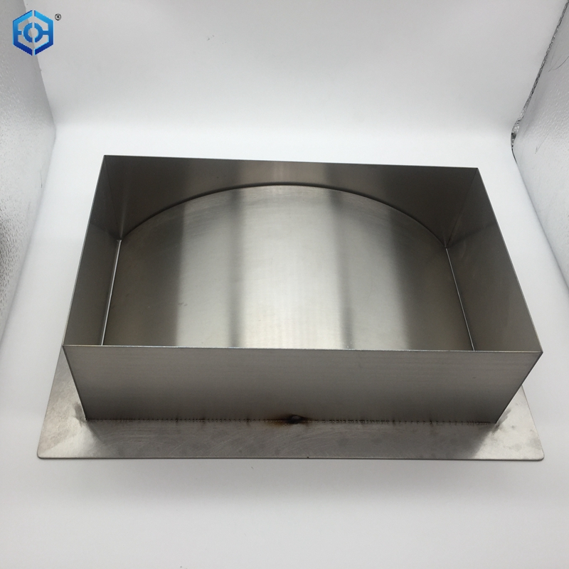 12x8" Square X 3" Deep Stainless Steel Trash Grommet Rectangular Trash Ring