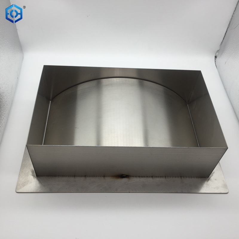 12x8" Square X 3" Deep Stainless Steel Trash Grommet Rectangular Trash Ring