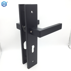 Black Stainless Steel Interior Door Handlesteel Plate And Zamak Handles