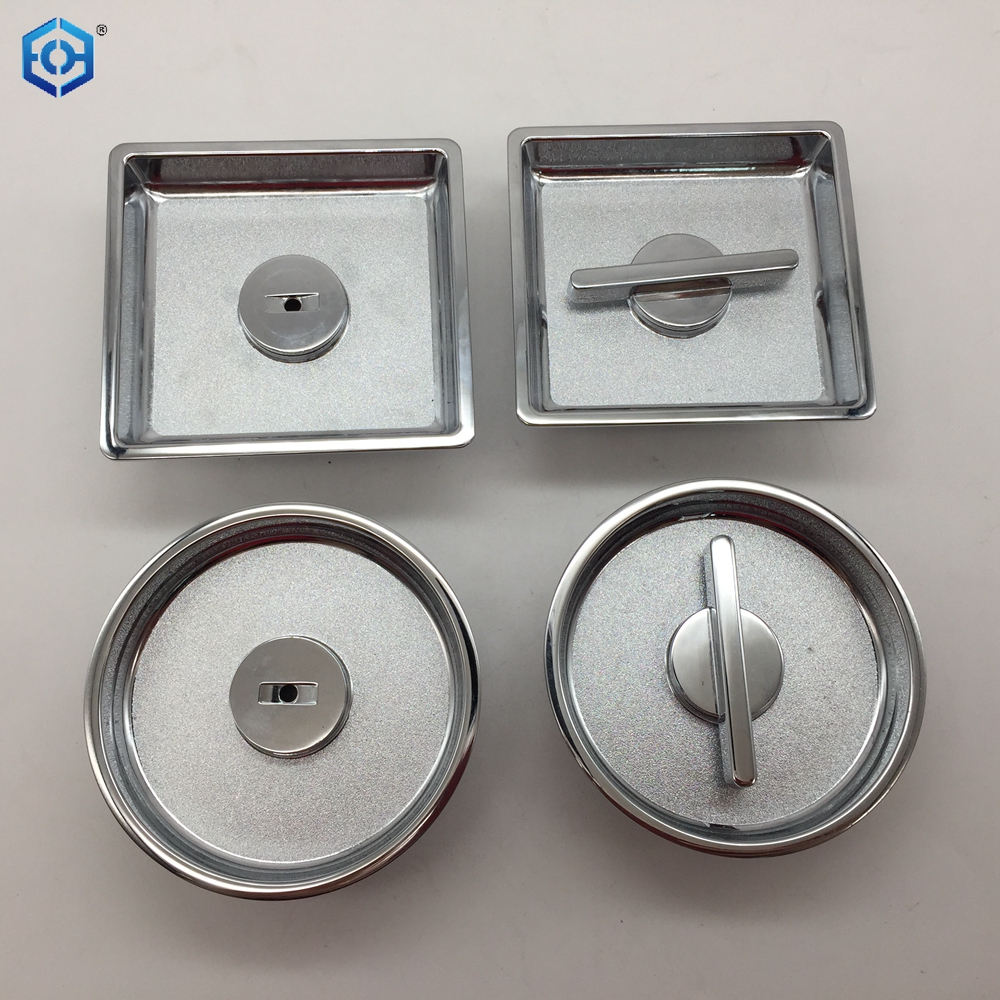 inox barn door lock