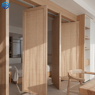 Folding Door Pulley Sliding Doors Hanging Wheel for Active Wall Partition Silent High Load-bearing 100kg