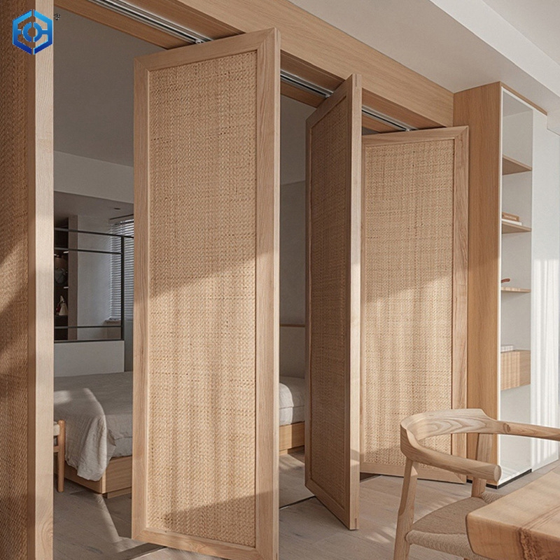 Folding Door Pulley Sliding Doors Hanging Wheel for Active Wall Partition Silent High Load-bearing 100kg