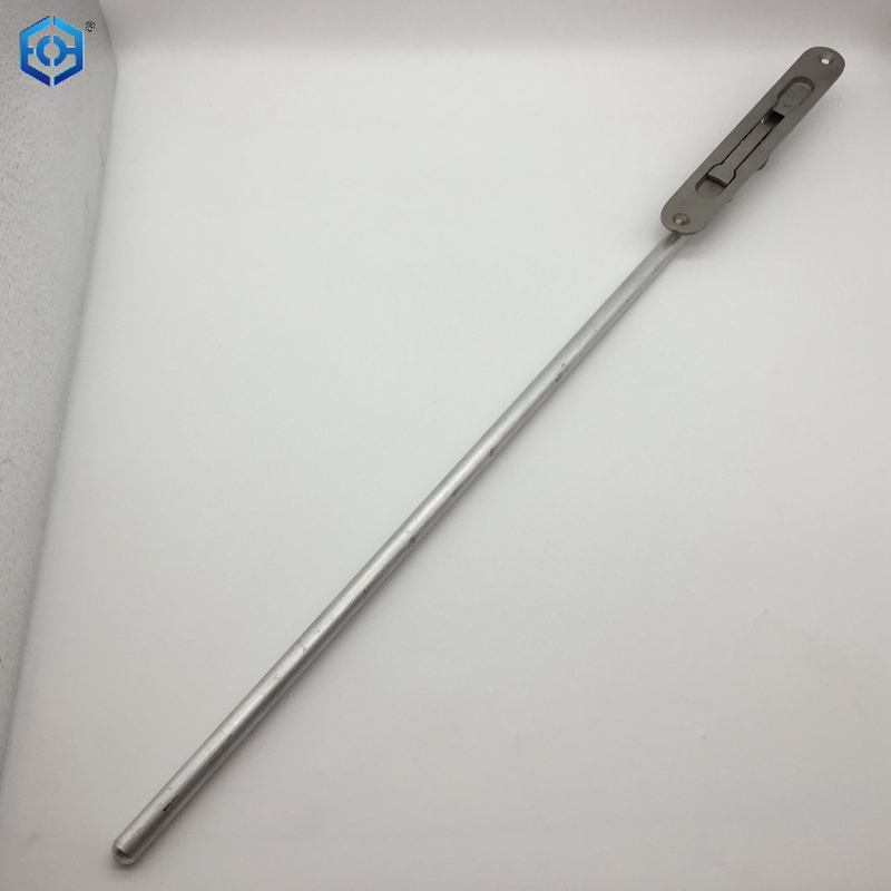 Silver Stainless Steel Concealed Heavy Duty Slide Bolt Lock with Aluminum Rod