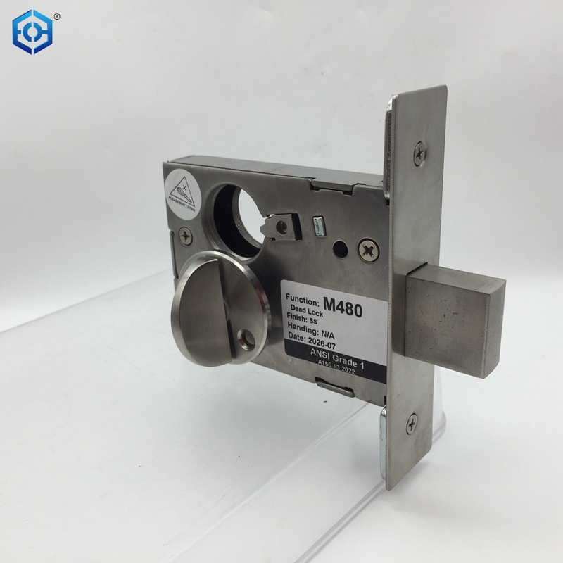 American Style Stainless Steel ANSI Small Mortise Deadbolt Lock with Indicator