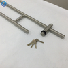 Brushed Stainless Steel 52-7/8" Designer Locking Ladder Pull Handle 