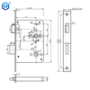 CE Certified Privacy Mortise Door Lock with Deadbolt for Bathroom Door