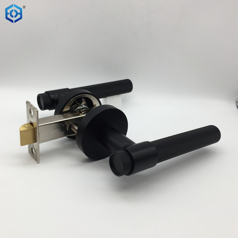 Black Brass Heavy Duty Entry Door Lock with Keys for Exterior Interior Doors