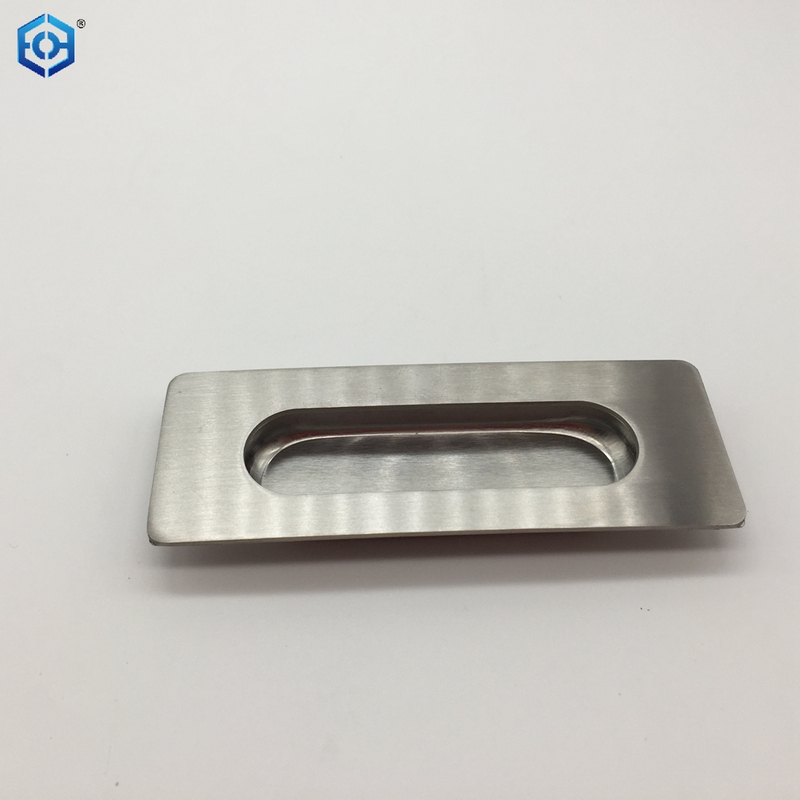 Silver Square Type Stainless Steel Concealed Flush Pull Handles