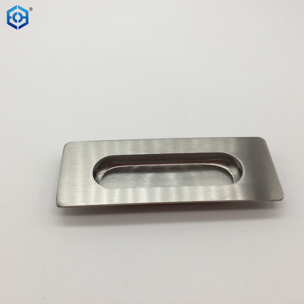 Silver Square Type Stainless Steel Concealed Flush Pull Handles