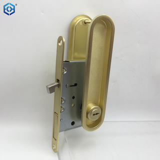 Zamak Satin Nickel Finish Privacy Sliding Door Lock
