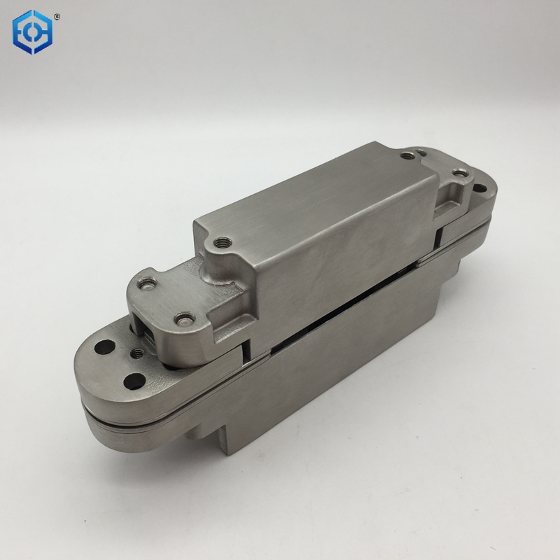 160mm Solid Stainless Steel Heavy Duty Invisible Hinge 180 Degree Swing Concealed Hinge 3 Way Adjustable Butt Hinge