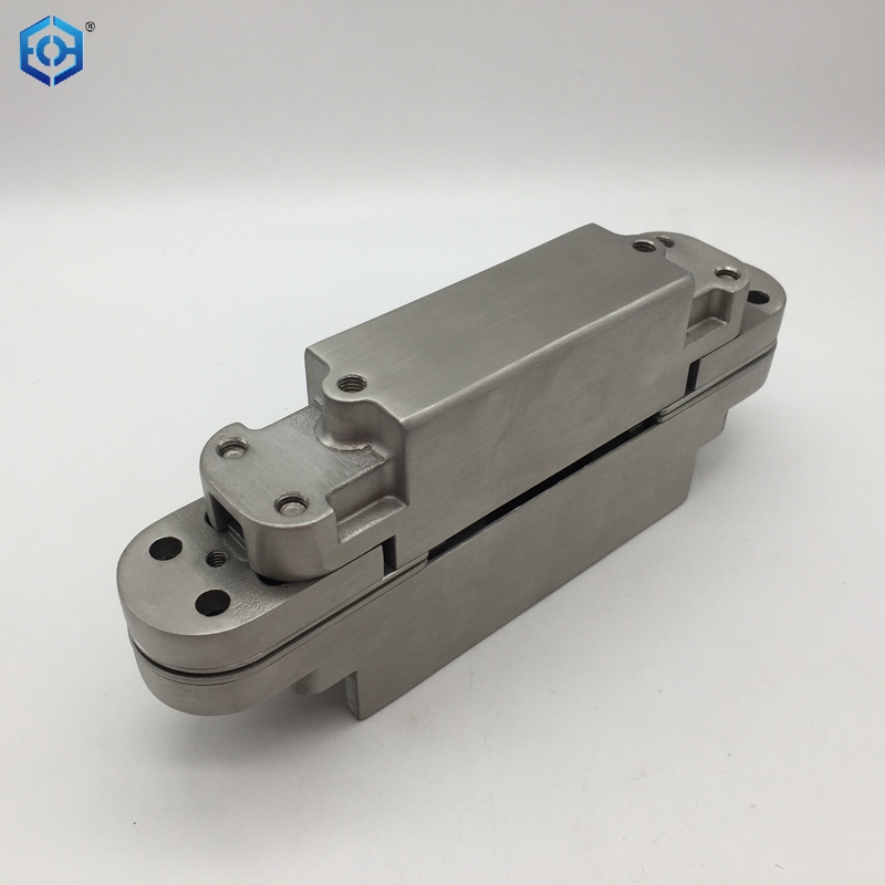 160mm Solid Stainless Steel Heavy Duty Invisible Hinge 180 Degree Swing Concealed Hinge 3 Way Adjustable Butt Hinge