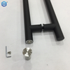 Black Wholesale Round Stainless Steel Glass Door Locking Pull Handle Lock