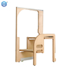 Kitchen Narrow Slot Hidden Folding Ladder Stool Kitchen Heightening Two-step Ladder Left And Right