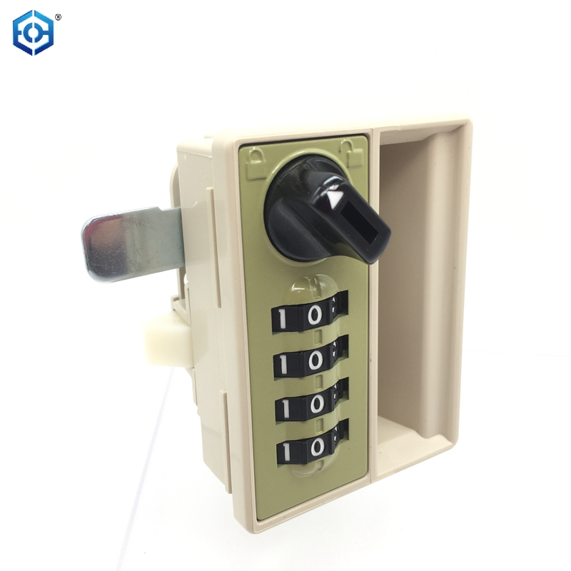 Security Plastic 4-Digit Code Mechanical Keyless School Locker Combination Lock