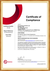door hinge-R41383-20240625-CertificateofCompliance