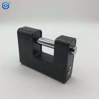 Black Heavy Duty Steel Square And Rectangle Type with 4 Keys Padlock