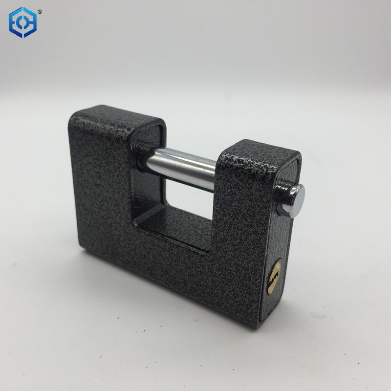 Black Heavy Duty Steel Square And Rectangle Type with 4 Keys Padlock