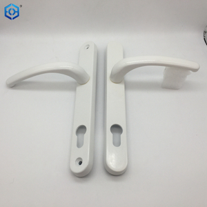 UPVC Flat Door Handle Black White Sliver Double Side 85/92mm Interior Door Handle Door Lock