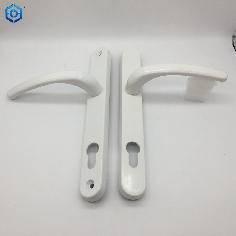 UPVC Flat Door Handle Black White Sliver Double Side 85/92mm Interior Door Handle Door Lock