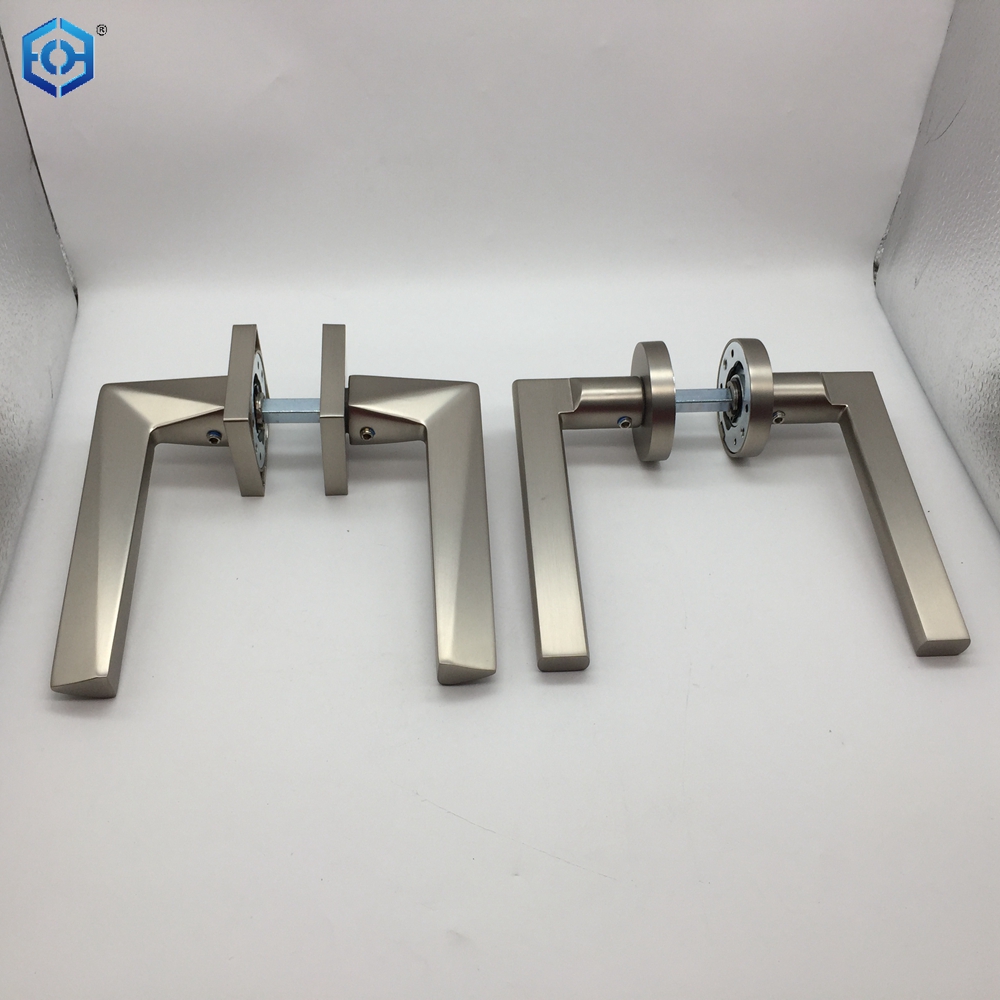  The Beauty Of Geometry Satin Nickel Zinc Alloy Interior Door Handles