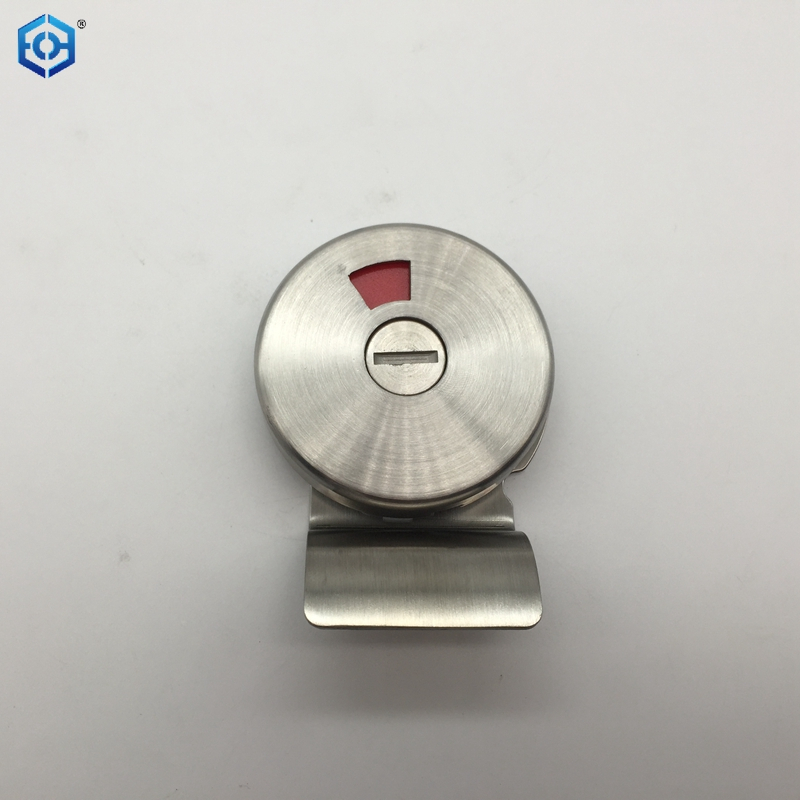 Bathroom Thumb Turn with Indicator 6mm in Satin Stainless Steel 316