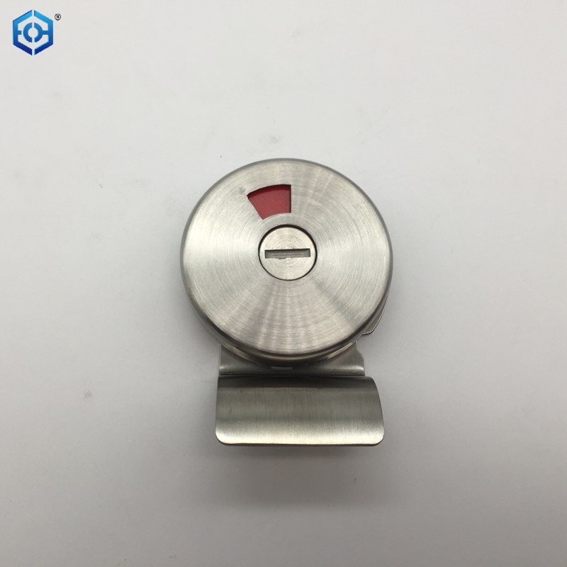 Bathroom Thumb Turn with Indicator 6mm in Satin Stainless Steel 316