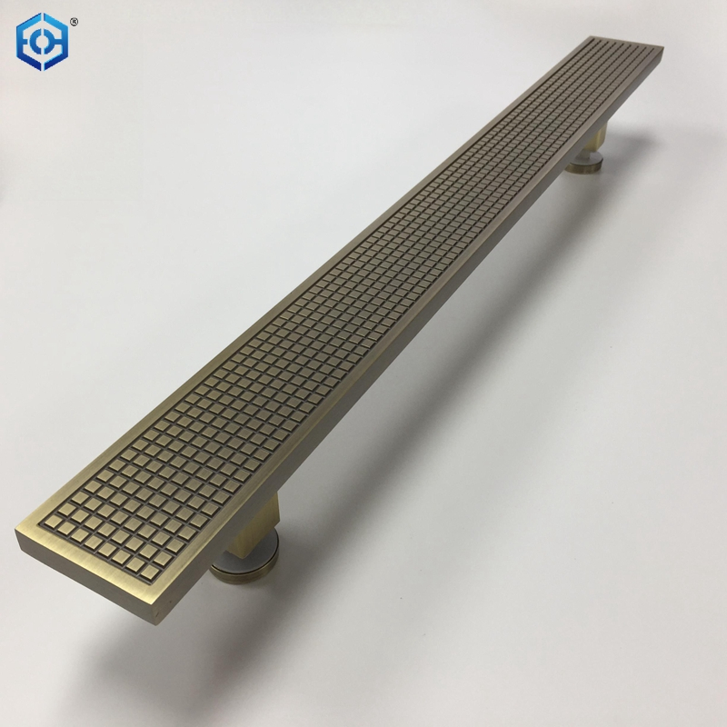 Aluminum Metallic Antique Bronze Glass Door Pull Handle